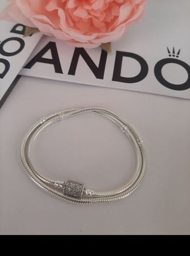 New pandora necklace with sparkling cubic zirconia clasp
