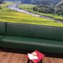 Commercial 3 pieces leather booth sofa for restaurant Image 2