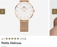 Daniel Wellington watch - 32mm white and rose gold