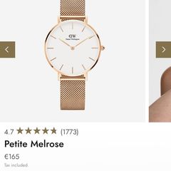 Daniel Wellington watch - 32mm white and rose gold