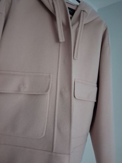 Max Mara Gary Hooded Patch Pocket Jacket - Powder Pink - RRP 529 - Fits UK 12