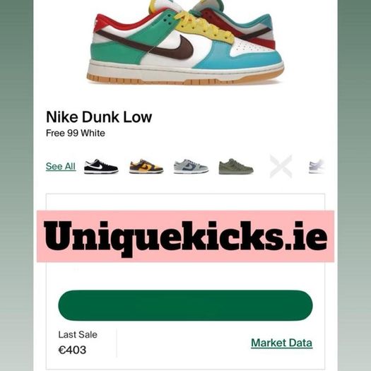 Nike Dunk Low Premium Free 99 White