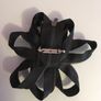 Flower Zipper Brooch  / Black Corsage, Steampunk Style Image 3