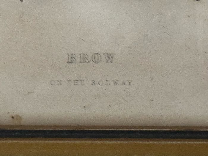 Antique 1840 Hand-Coloured Engraving - 'Brow on the Solway' (Robert Burns Interest)