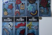 Assorted Embroidered Applique and Sequin Patch Motif Sets