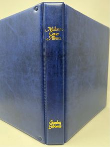 Stanley Gibbons Modern Blue 4-ring album with 10 first day cover pages.