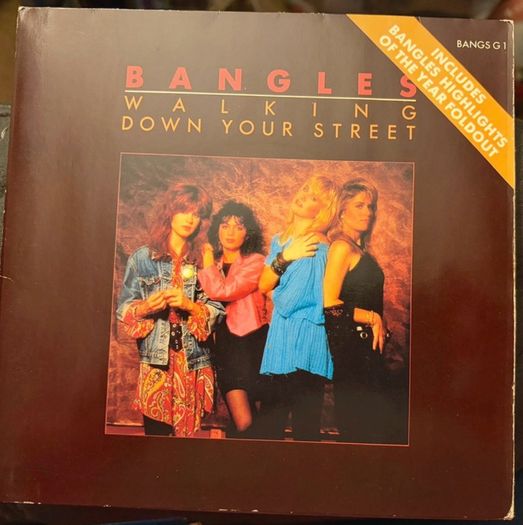 The Bangles Walking Down Your Street 1986 UK 7inch Vinyl Special Fold-Out Sleeve