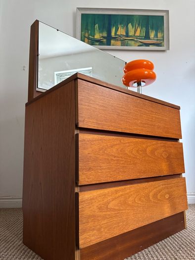 Vintage Retro Mid Century Teak Dressing Table