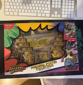 Ascended Heroes Premium Poster Collection Mega Lucario EX New Sealed