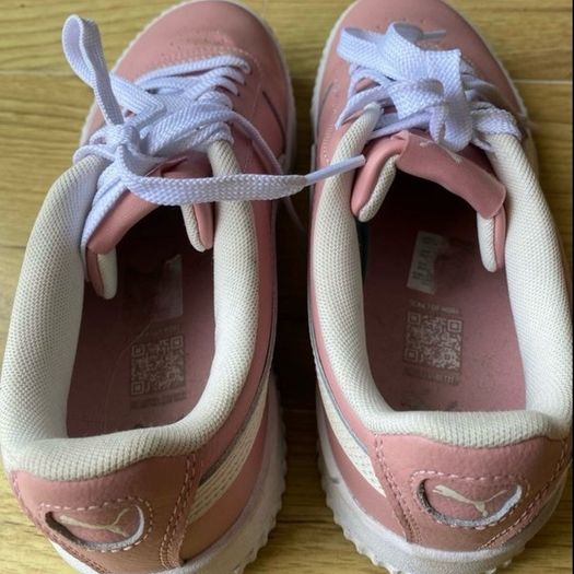 Pink puma trainers