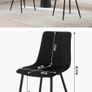 Brand new velvet dining chairs x 2 Image 2