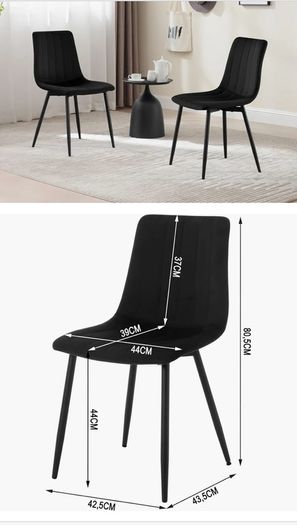 Brand new velvet dining chairs x 2