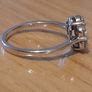 Silver diamond 925 hallmarked  size 7 Image 5