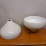 2 Large White Metal Light Lampshades Image 2