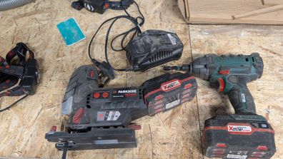 Cordless jig saw and Impact driver