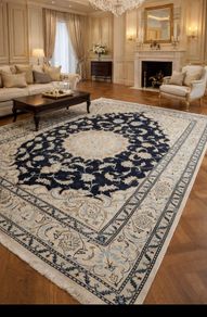 Exquisite Persian Nain 300cm x 200cm Hand Knotted Rug Carpet