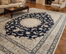 Exquisite Persian Nain 300cm x 200cm Hand Knotted Rug Carpet