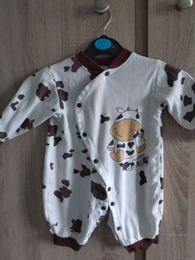 3/4 Cow type baby playsuit fits 12- 18 months