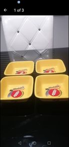 vintage /retro collectable set of four  weetabix bowls 70th anniversary