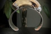 1 reclaimed wild boar tusk from soldered handcrafted 925 silver bracelet