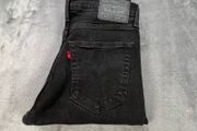 Levis 512 Mens Jeans W33 L30 Black Denim Classic Zip Fly