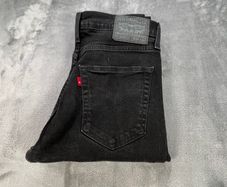 Levis 512 Mens Jeans W33 L30 Black Denim Classic Zip Fly