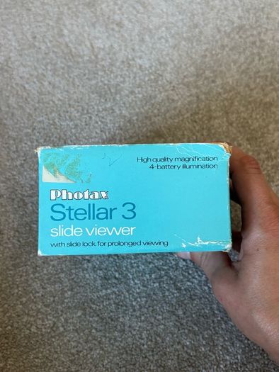 Brand New Vintage Photax Stellar 3 Slide Viewer