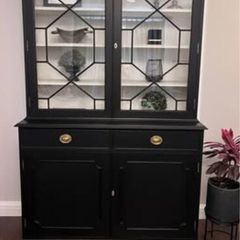 Black Elegant Living Room Cabinet Unit