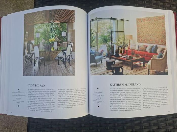 Large (447 pages) Hardcover Book Interiors: The Greatest Rooms of the Century (Merlot Red Velvet cover edition)