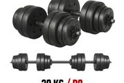 30kg Adjustable Dumbbell and Barbell Set