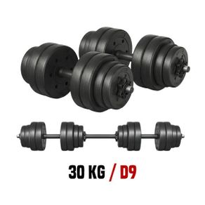 30kg Adjustable Dumbbell and Barbell Set