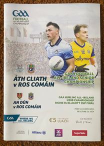 2024 Dublin v Roscommon - GAA Football All-Ireland Senior Championship Round 1 Programme