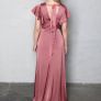 Folkster Marsala Della Satin Gown Image 6