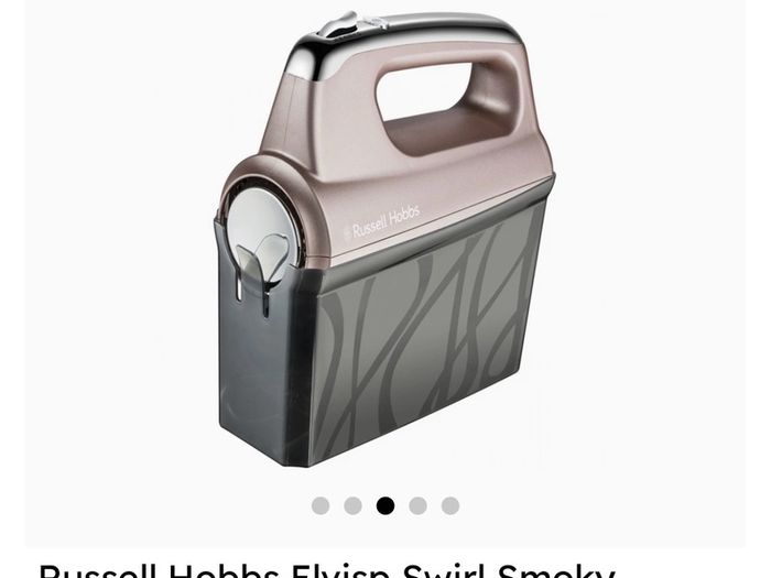 Russell Hobbs Elvisp Swirl Hand Held Mixer Smoky Quartz