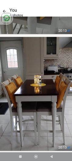 bar table and chairs