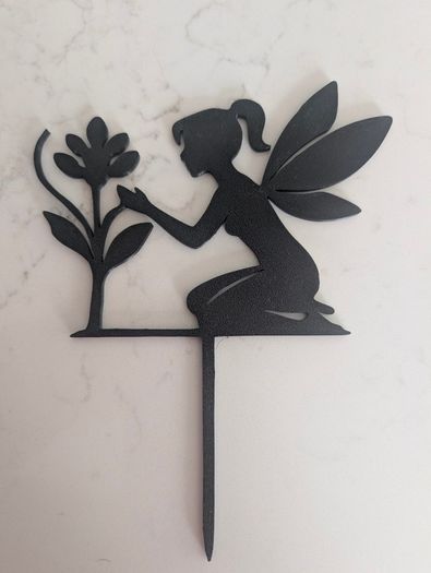 Set of 2 Fairy Garden Stakes - PLA 3D Printed Decor