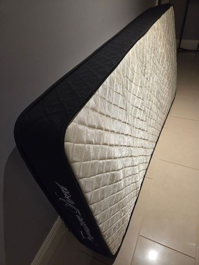 Single bed and mattress