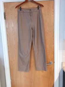 Primark   Moka Faux Leather  Trousers.  S.12.  B.N.W.T  (No Paper Tag).