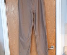 Primark   Moka Faux Leather  Trousers.  S.12.  B.N.W.T  (No Paper Tag).