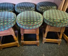 bar tables and stools