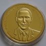 Barack Obama U.S.A 24 karat Gold plated President  2009-2013 Image 2