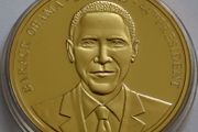 Barack Obama U.S.A 24 karat Gold plated President  2009-2013