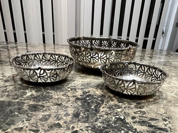 silver plated bowls