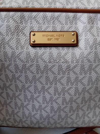 Michael Kors Jet Set Large Logo Crossbody Bag - Vanilla - BNWT RRP 295