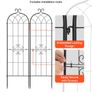 6 Packs Garden Flower Rose Trellises with Powder-Coated Finish & Convenient Locking Design 180 x 52.5 cm Image 2