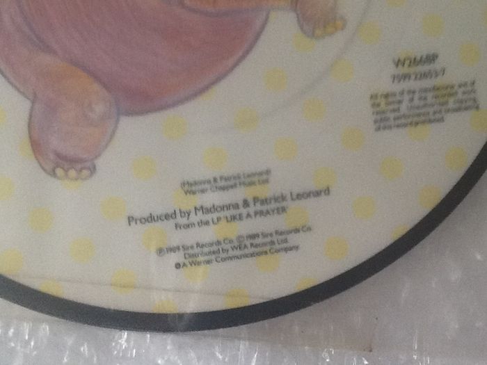 Madonna Dear Jessie Picture Disc