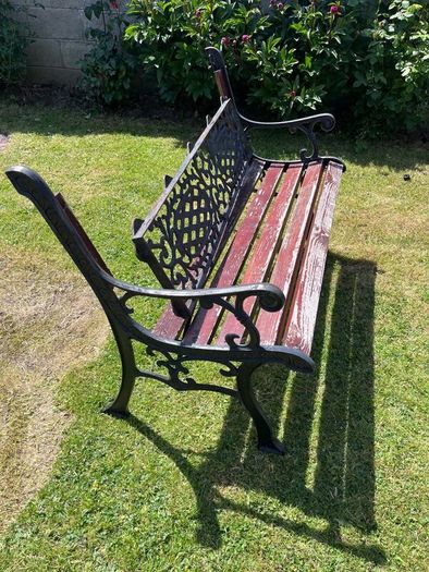 Cast iron bench ends