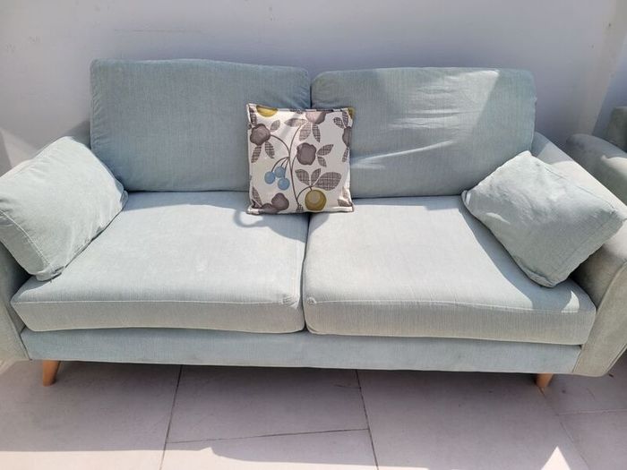 3 seater + 2 seater + large footstool