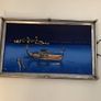 Art Deco Mid Century Serving Tray Venetian Lagoon Scene Image 2