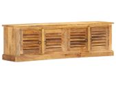 Storage Bench 128 cm Solid Mango Wood